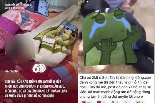 Ảnh thumbnail video Clip sex nữ sinh lớp 8 Sơn Tây bị bạn ức hiếp